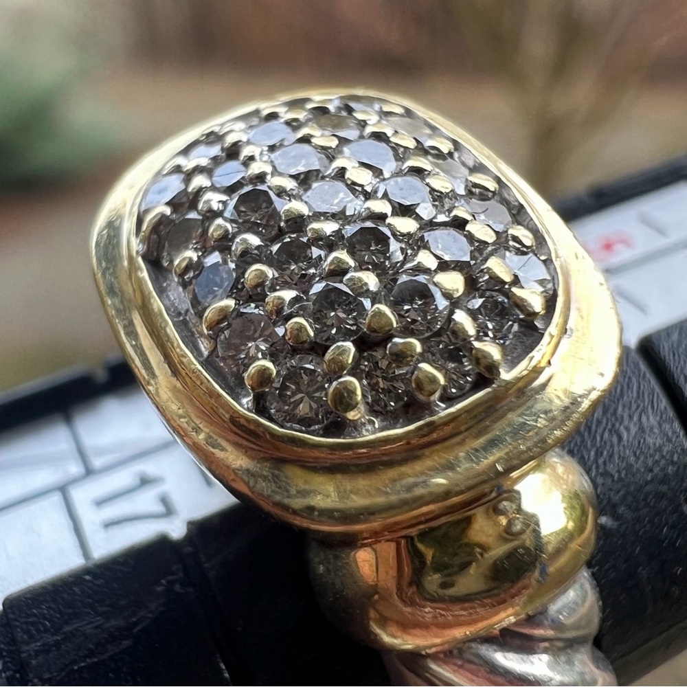 ❤️ David Yurman Noblesse Ring with Diamonds Sz 6 - Picture 4 of 12